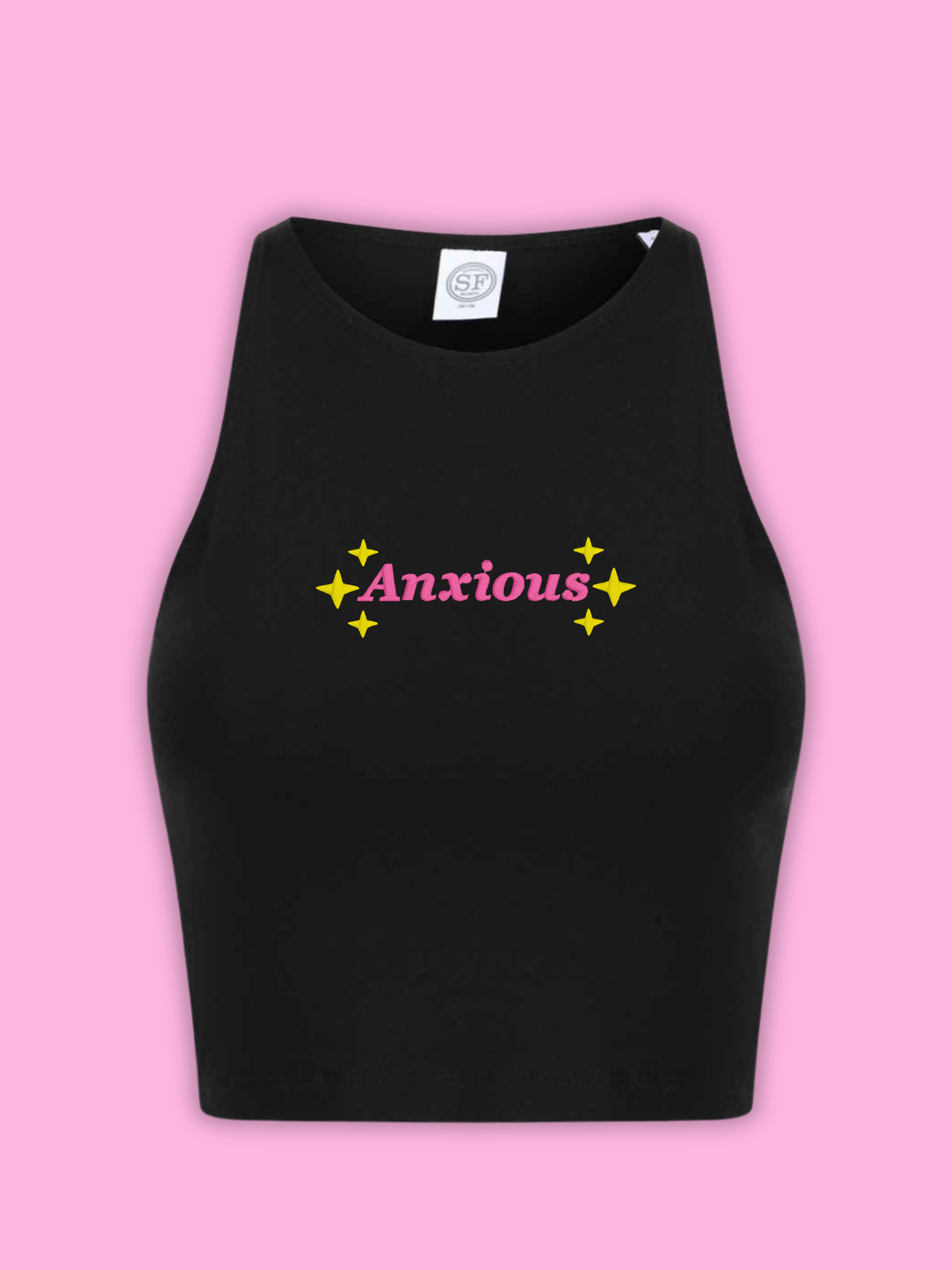 Anxious Cropped Tank Top