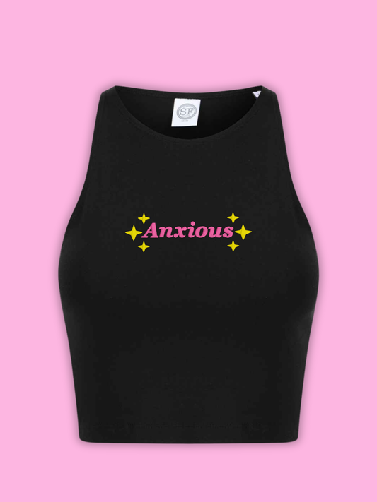 Anxious Cropped Tank Top