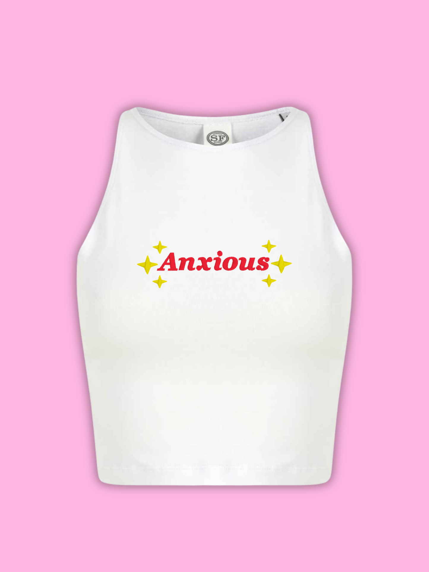 Anxious Cropped Tank Top