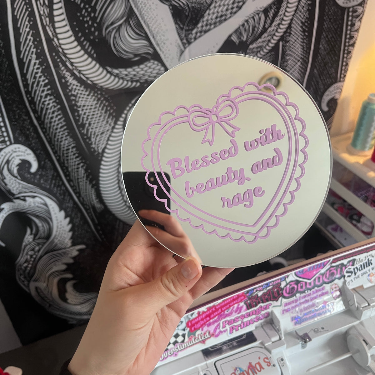 Blessed With Beauty and Rage Mirror