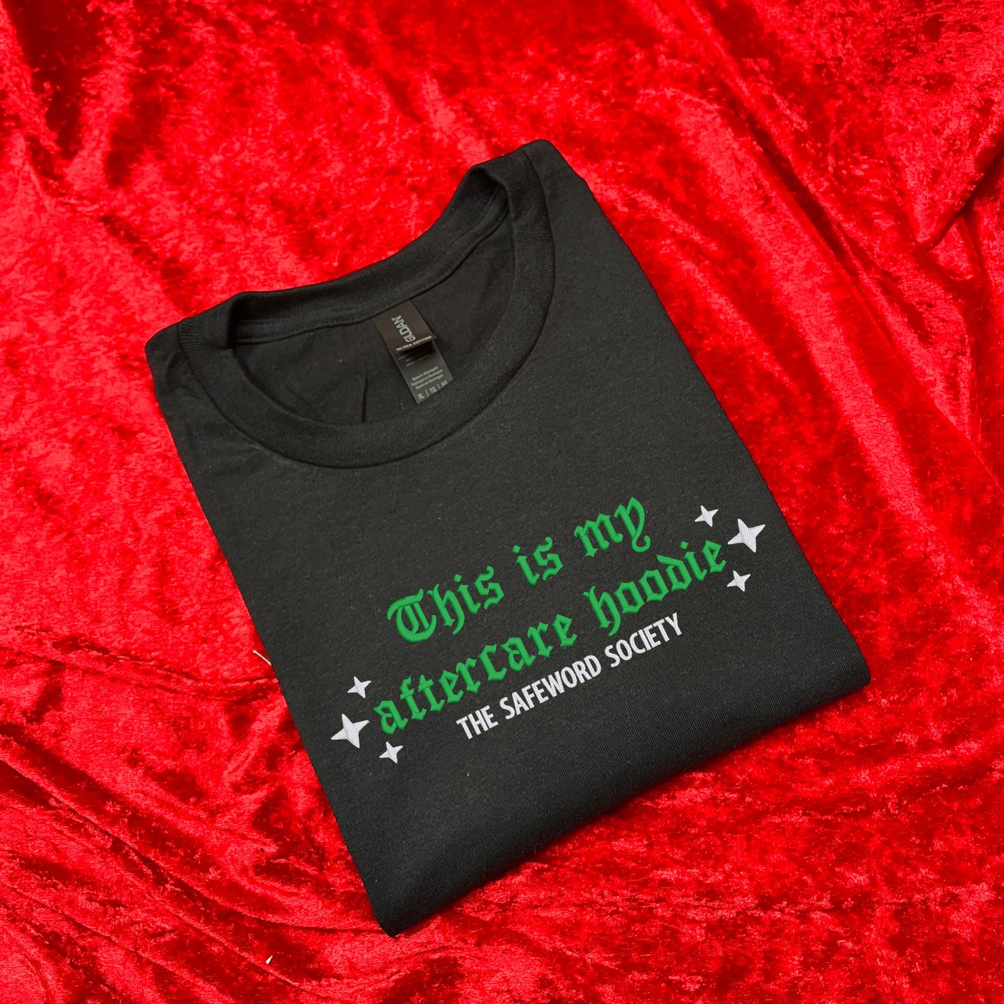 Sample hoodie and tee