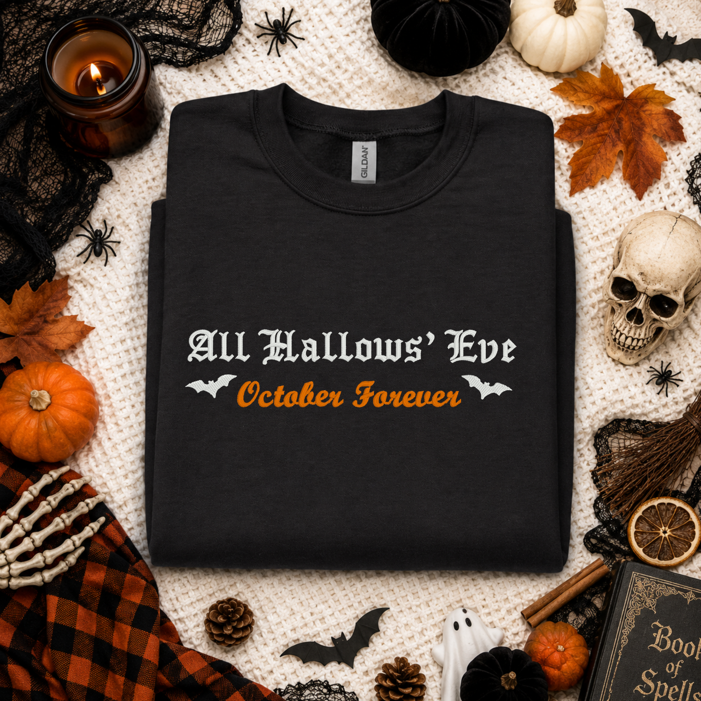 October Forever Embroidered Sweatshirt / T-Shirt