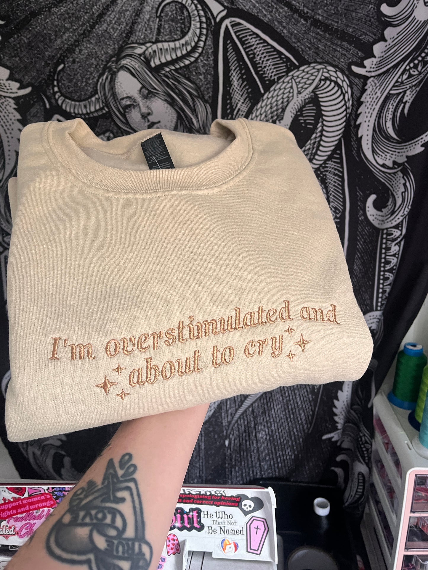 I’m Overstimulated and About To Cry Sweatshirt