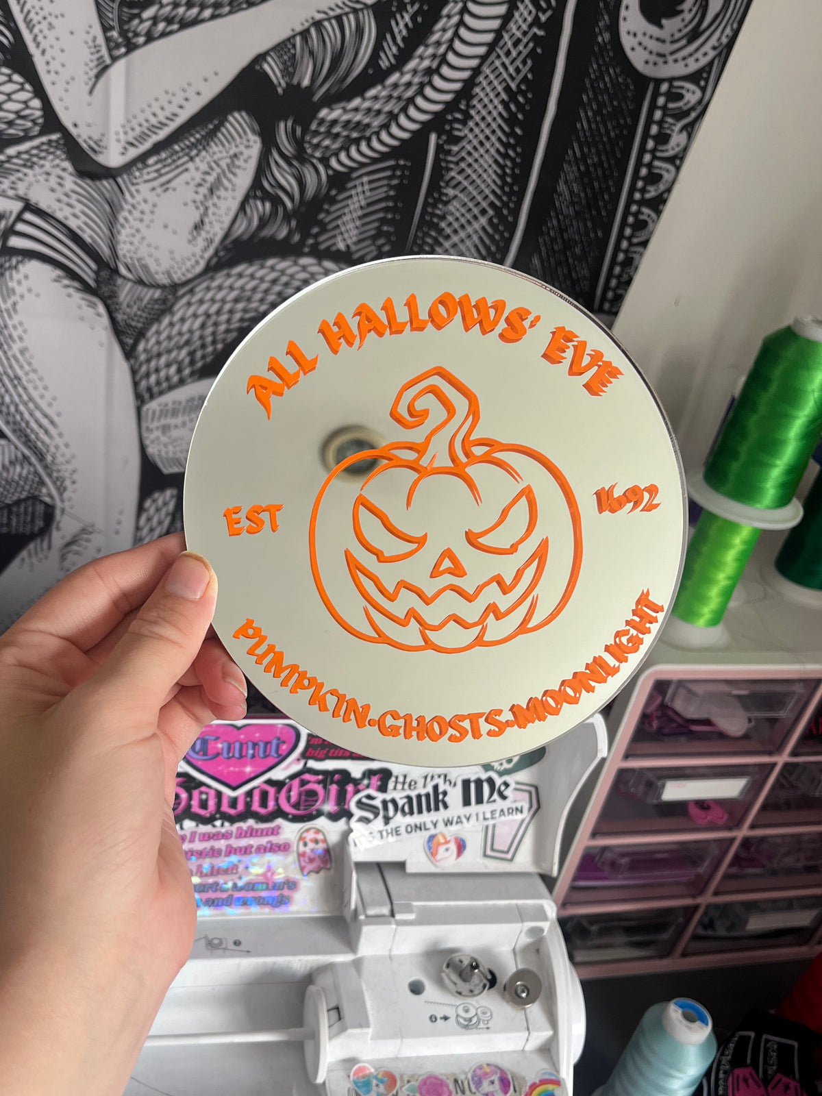 Pumpkin All Hallows’ Eve Mirror