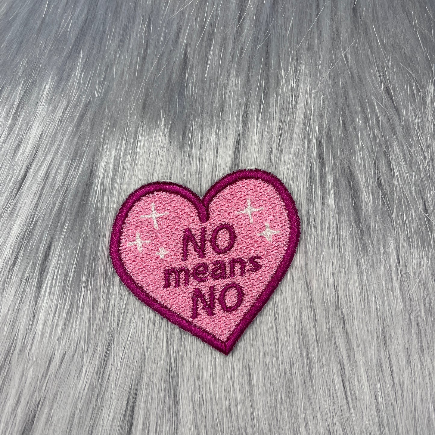 No Means No Embroidered Patch