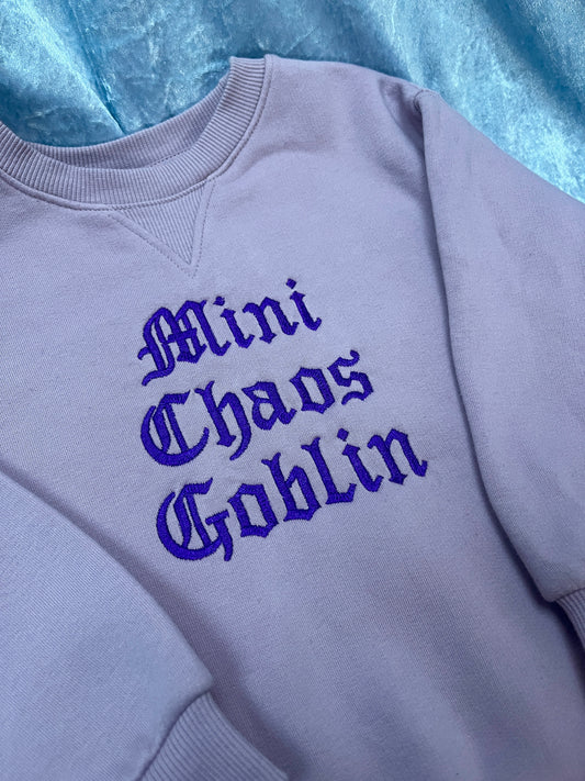 Mini Chaos Goblin Kids Sweatshirts