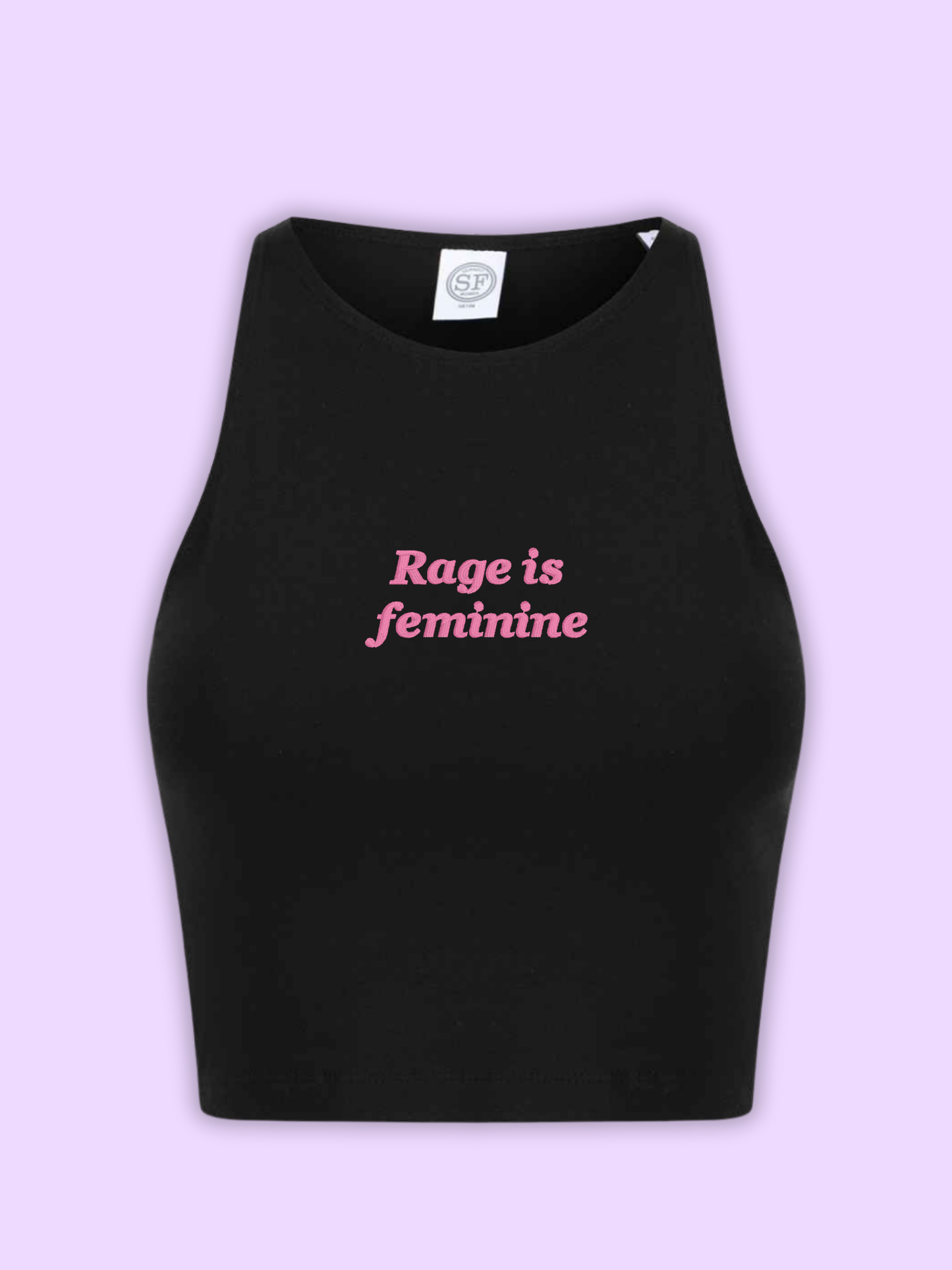Rage is Feminine Cropped Tank Top