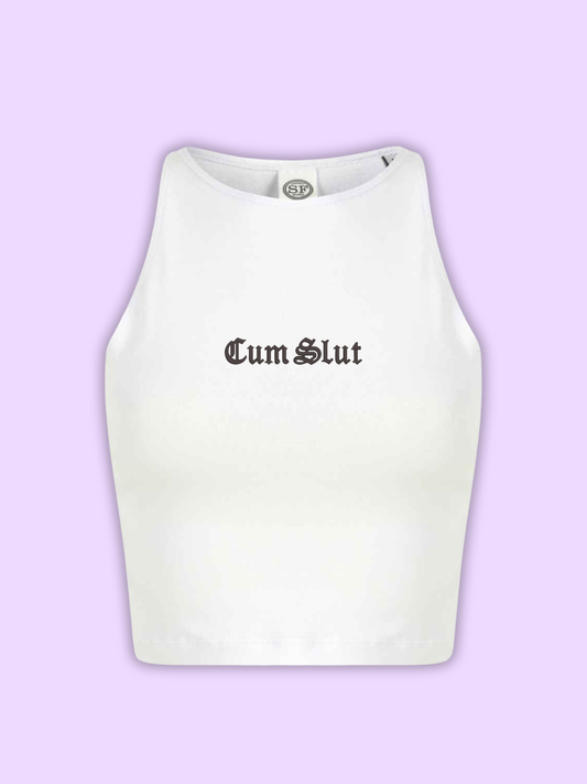 Cum Slut Cropped Tank Top