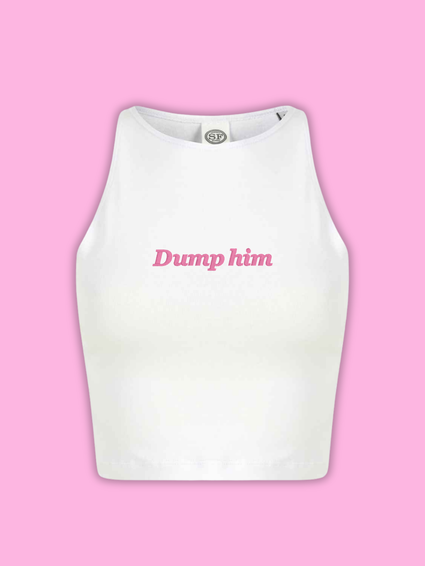 Dump Him Cropped Tank Top