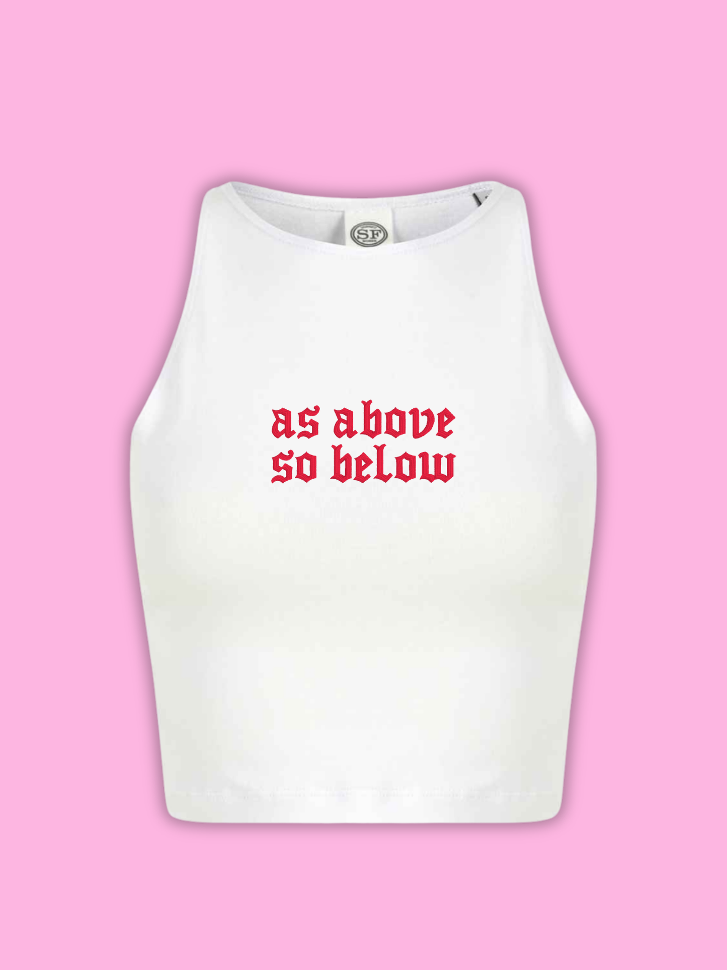 As Above So Below Cropped Tank Top