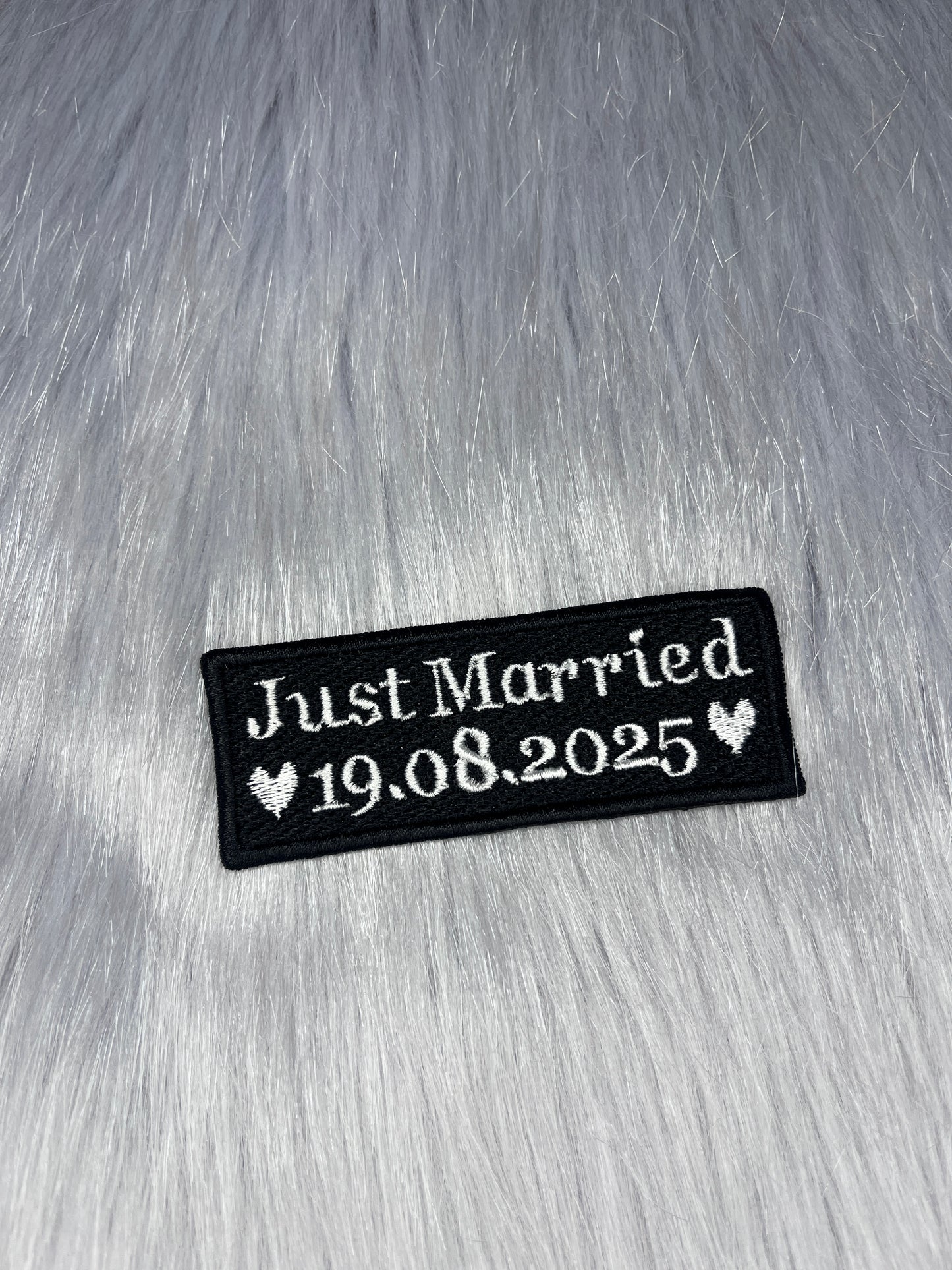 Just Married Personalised Patch