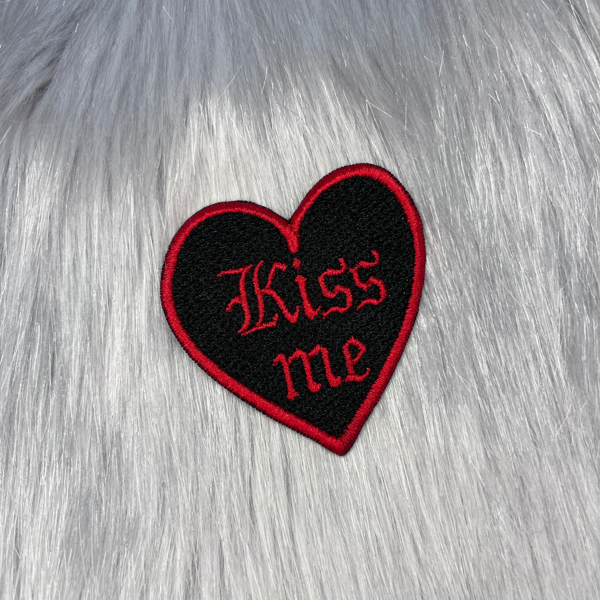 Kiss Me Embroidered Patch