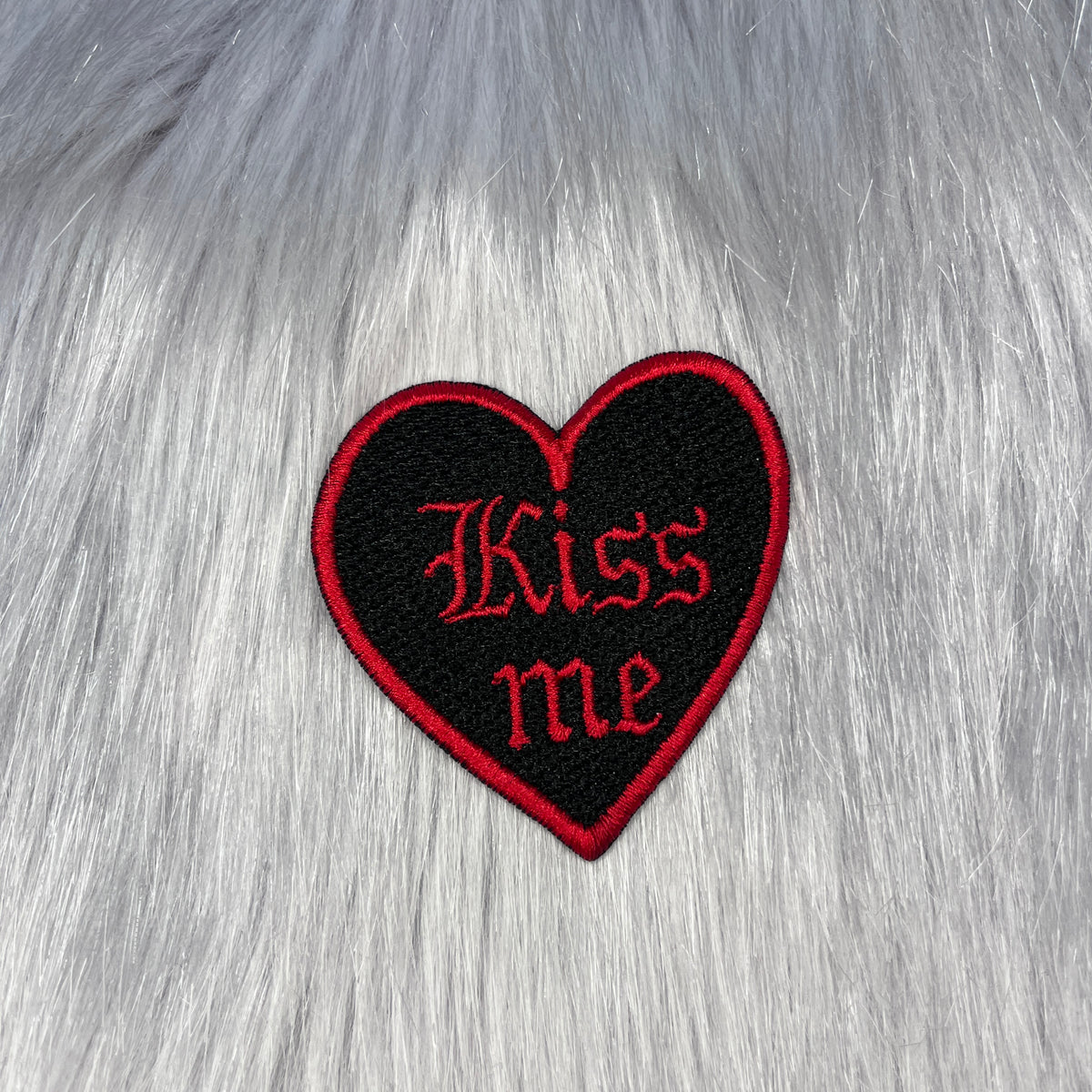 Kiss Me Embroidered Patch