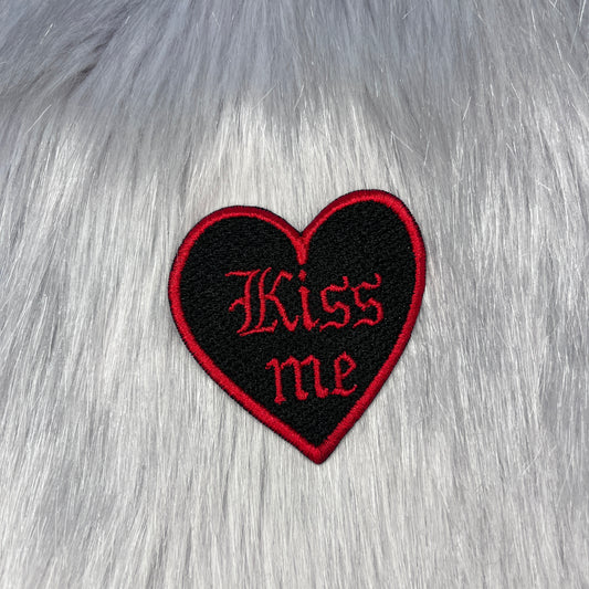 Kiss Me Embroidered Patch