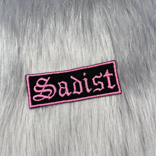Sadist Embroidered Patch