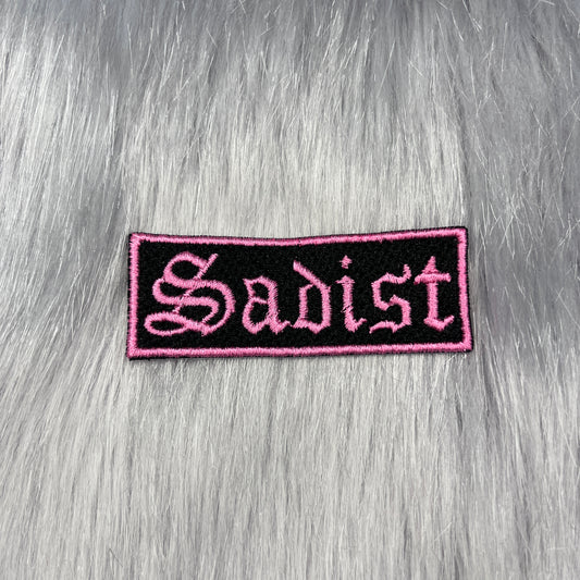 Sadist Embroidered Patch