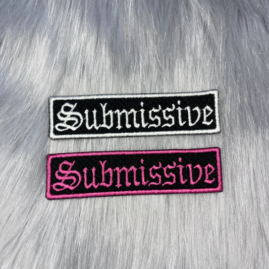 Submissive Embroidered Patch