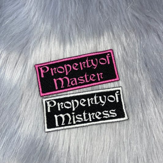 Property Of Custom Embroidered Patch