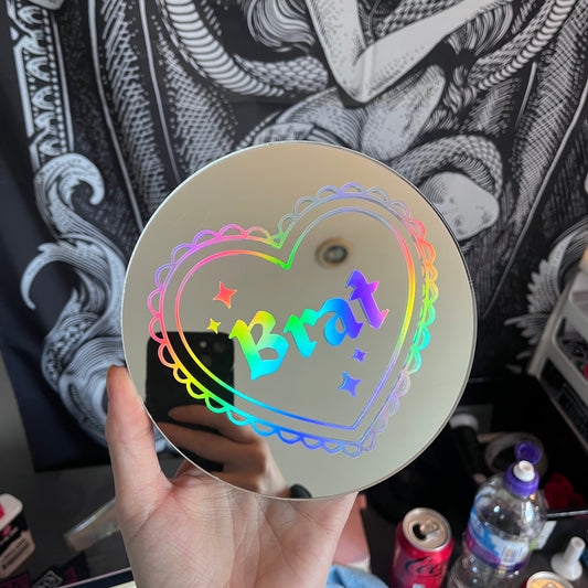 Brat Heart Mirror