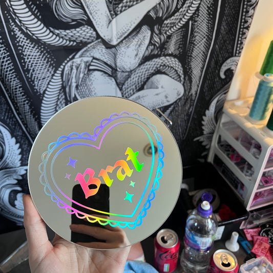 Brat Heart Mirror