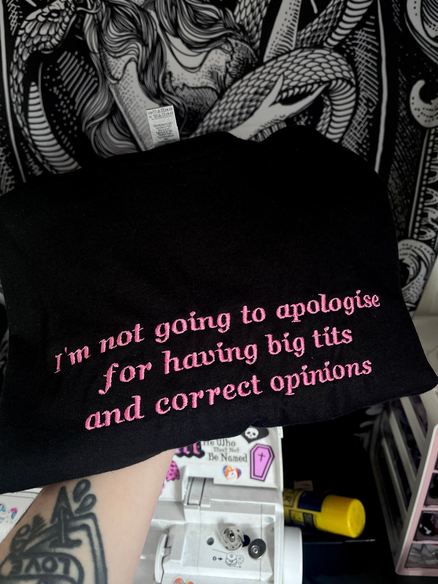 Big Tits and Correct Opinions Embroidered Tee