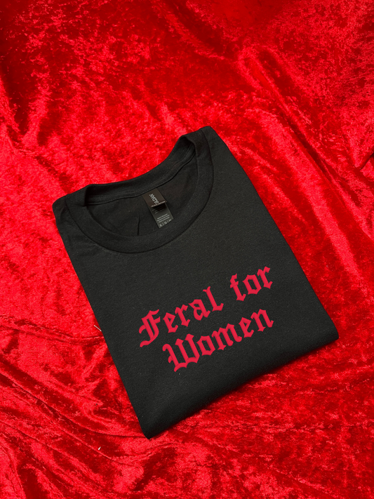 Feral For Women Embroidered Sweatshirt / T-Shirt