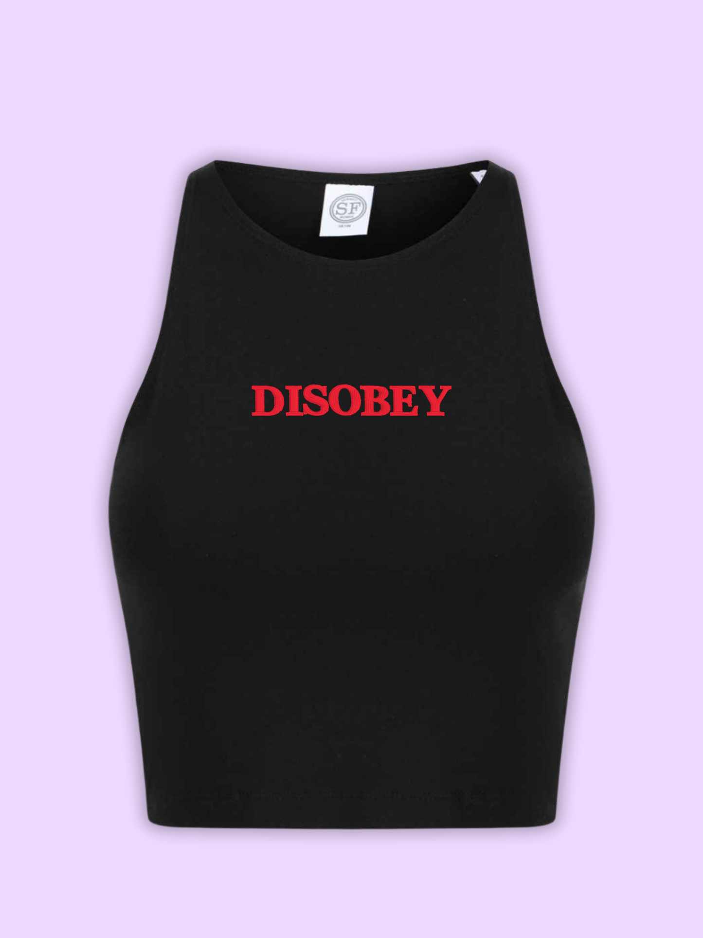 Disobey Cropped Tank Top