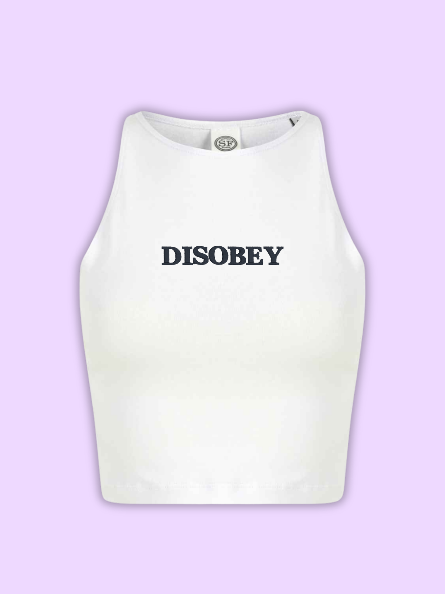 Disobey Cropped Tank Top