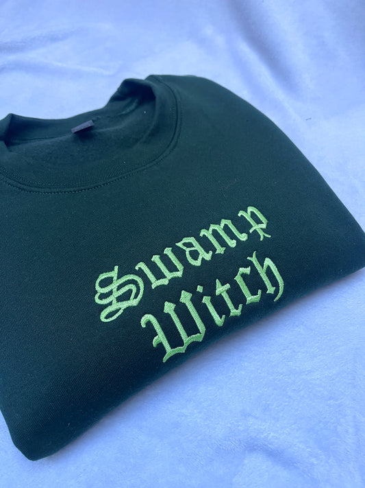 Swamp Witch Embroidered Sweatshirt / T-Shirt
