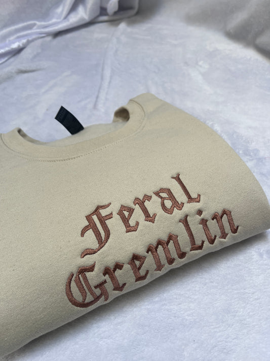 LARGE feral gremlin sweatshirt