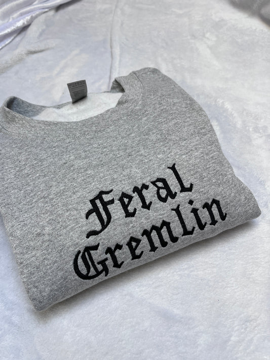 3XL feral gremlin sweatshirt