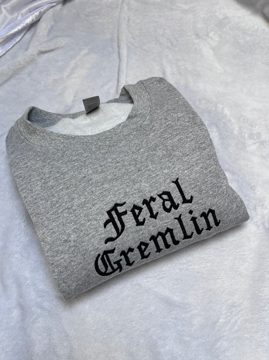 3XL feral gremlin sweatshirt