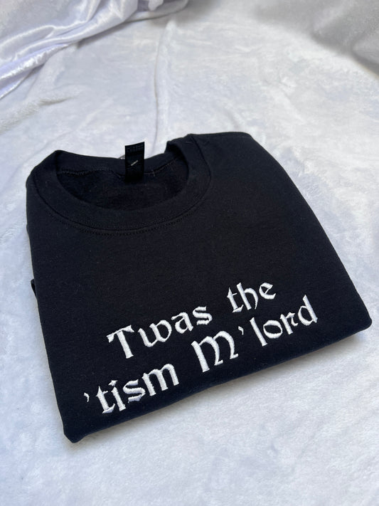 SMALL Twas the tism sweatshirt