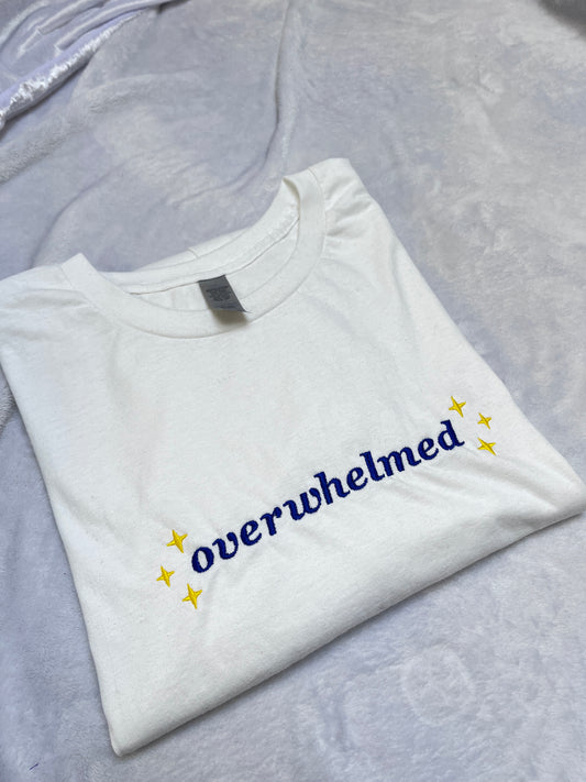 5XL overwhelmed tee