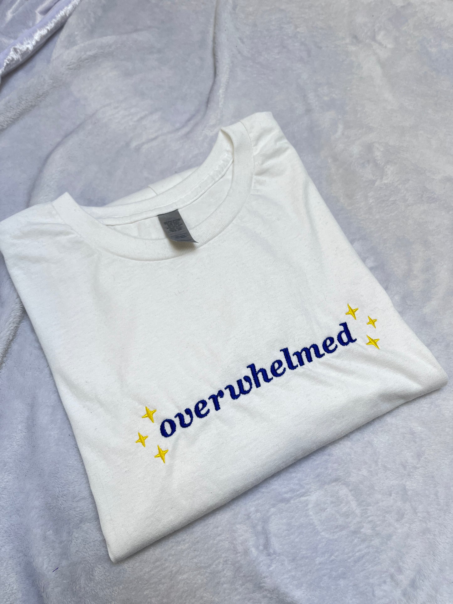 5XL overwhelmed tee