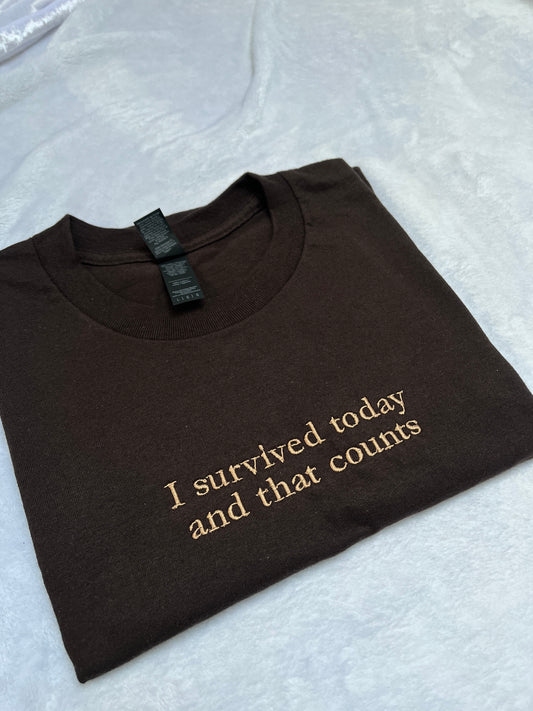 LARGE survived today tee