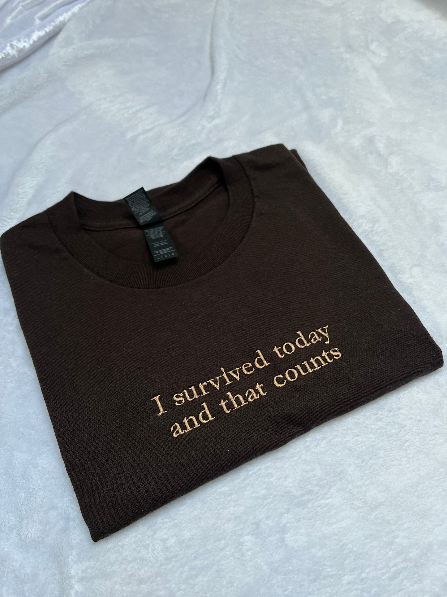 LARGE survived today tee