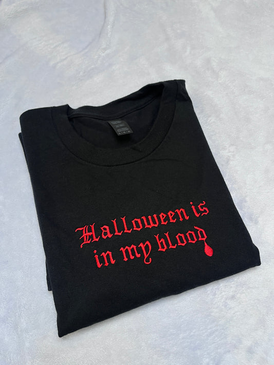 XL halloween is in my blood tee