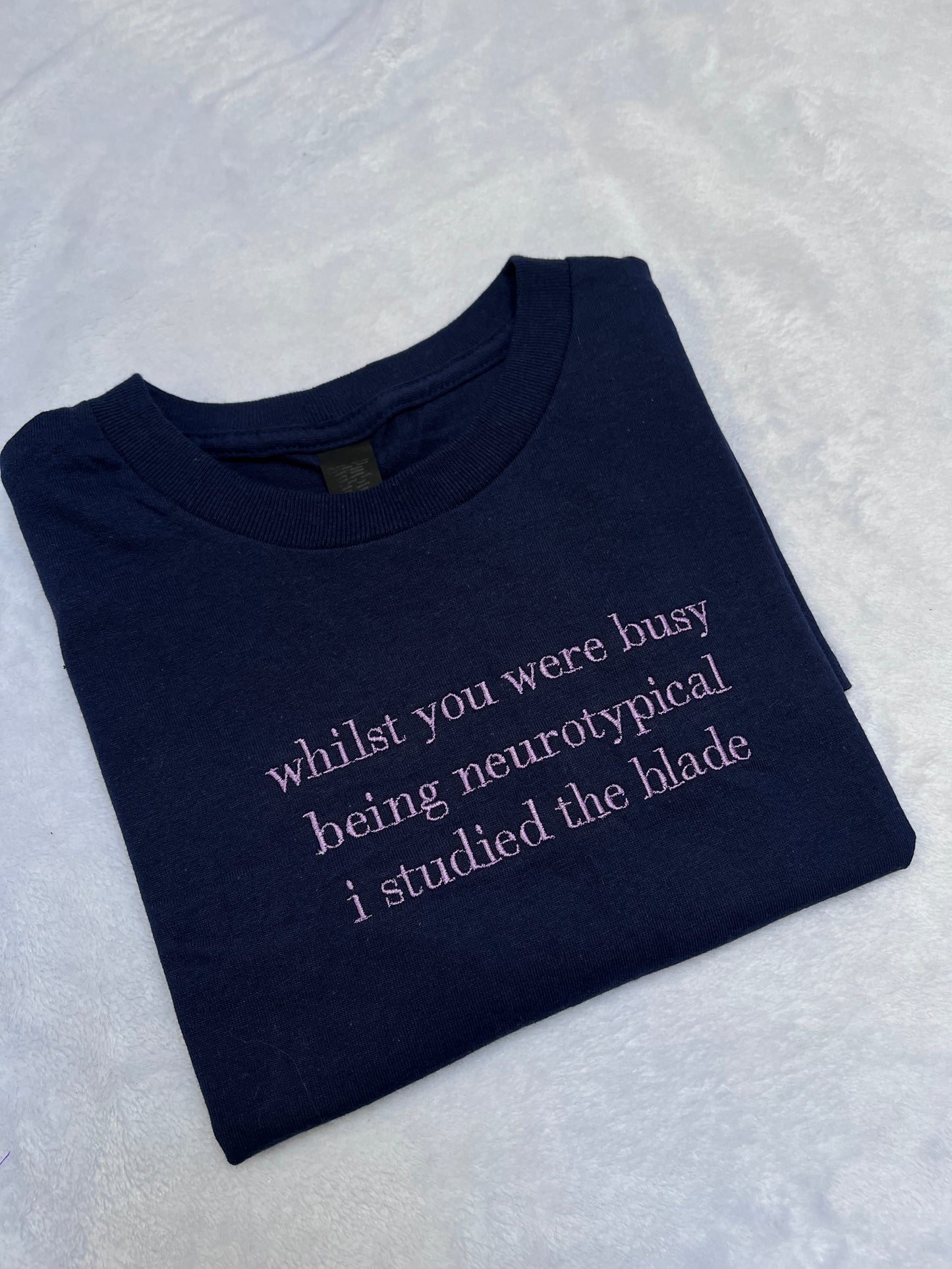 SMALL Studied the blade tee