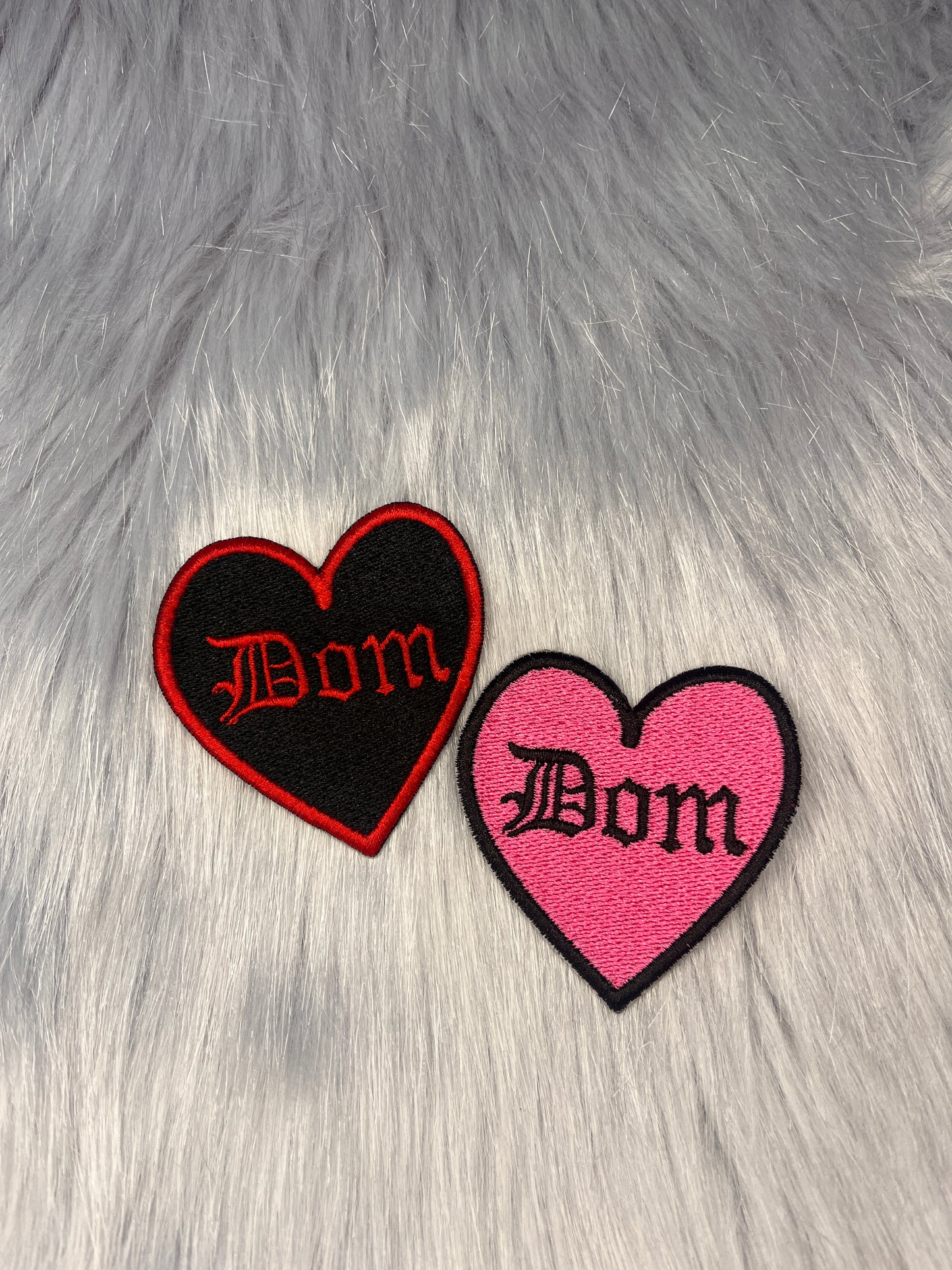 Dom Heart Embroidered Patch