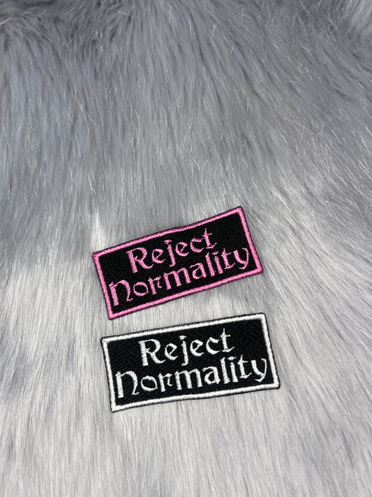Reject Normality Embroidered Patch