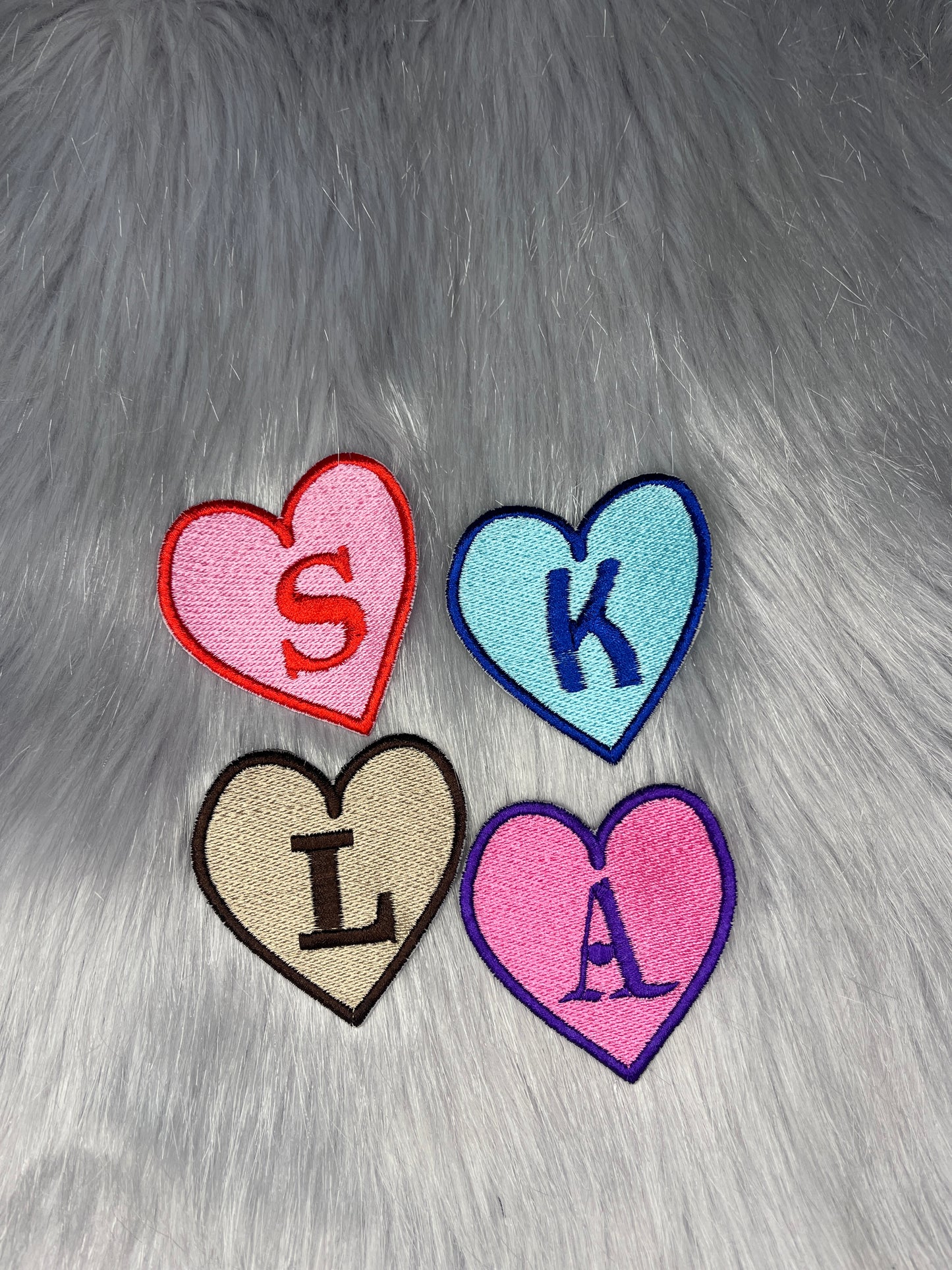 Custom Heart Embroidered Patch