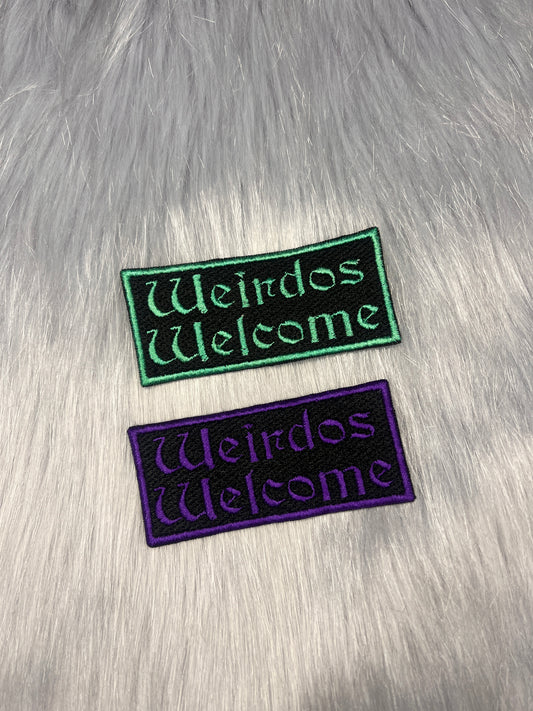 Weirdos Welcome Embroidered Patch