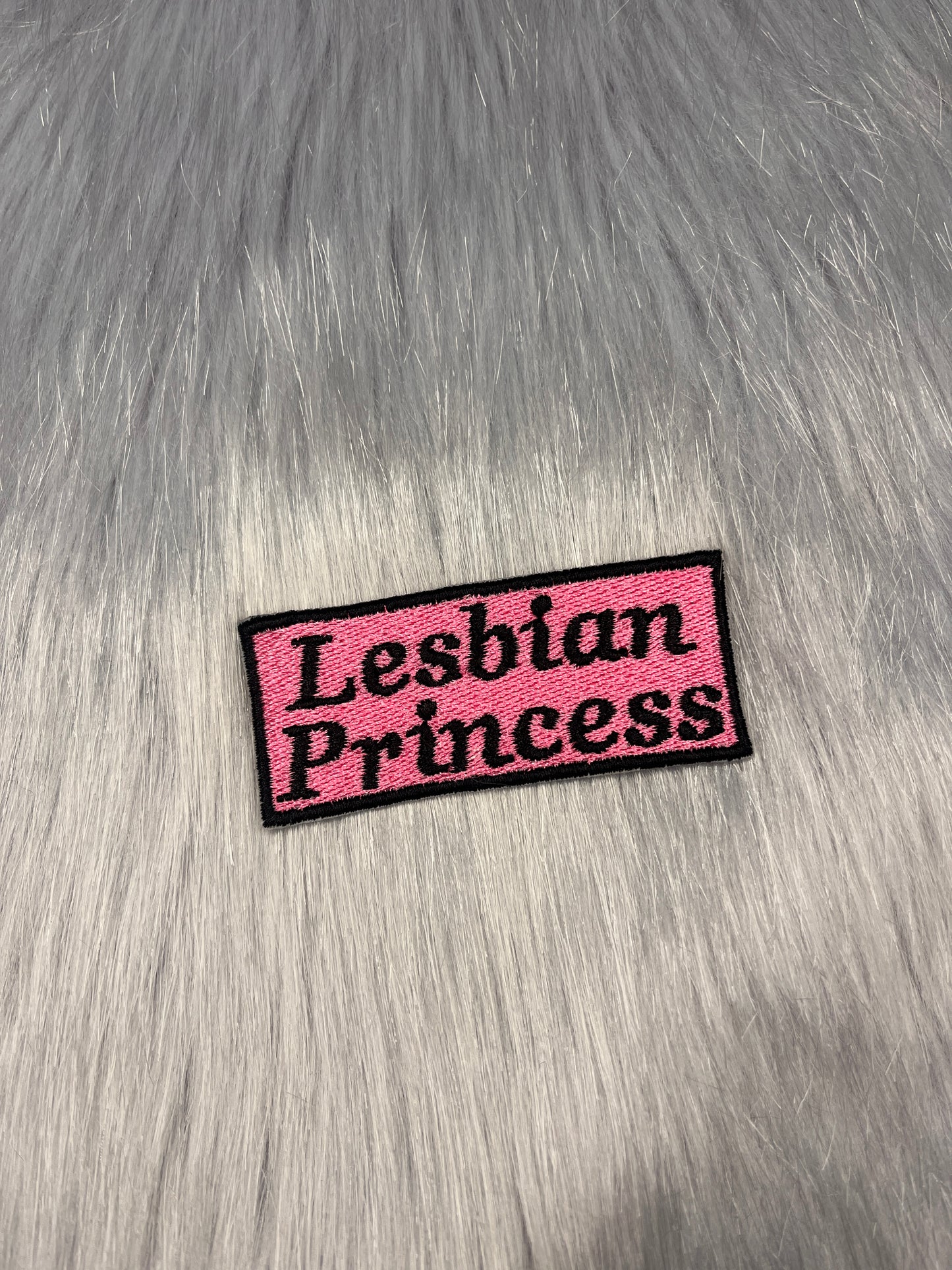 Lesbian Princess Embroidered Patch