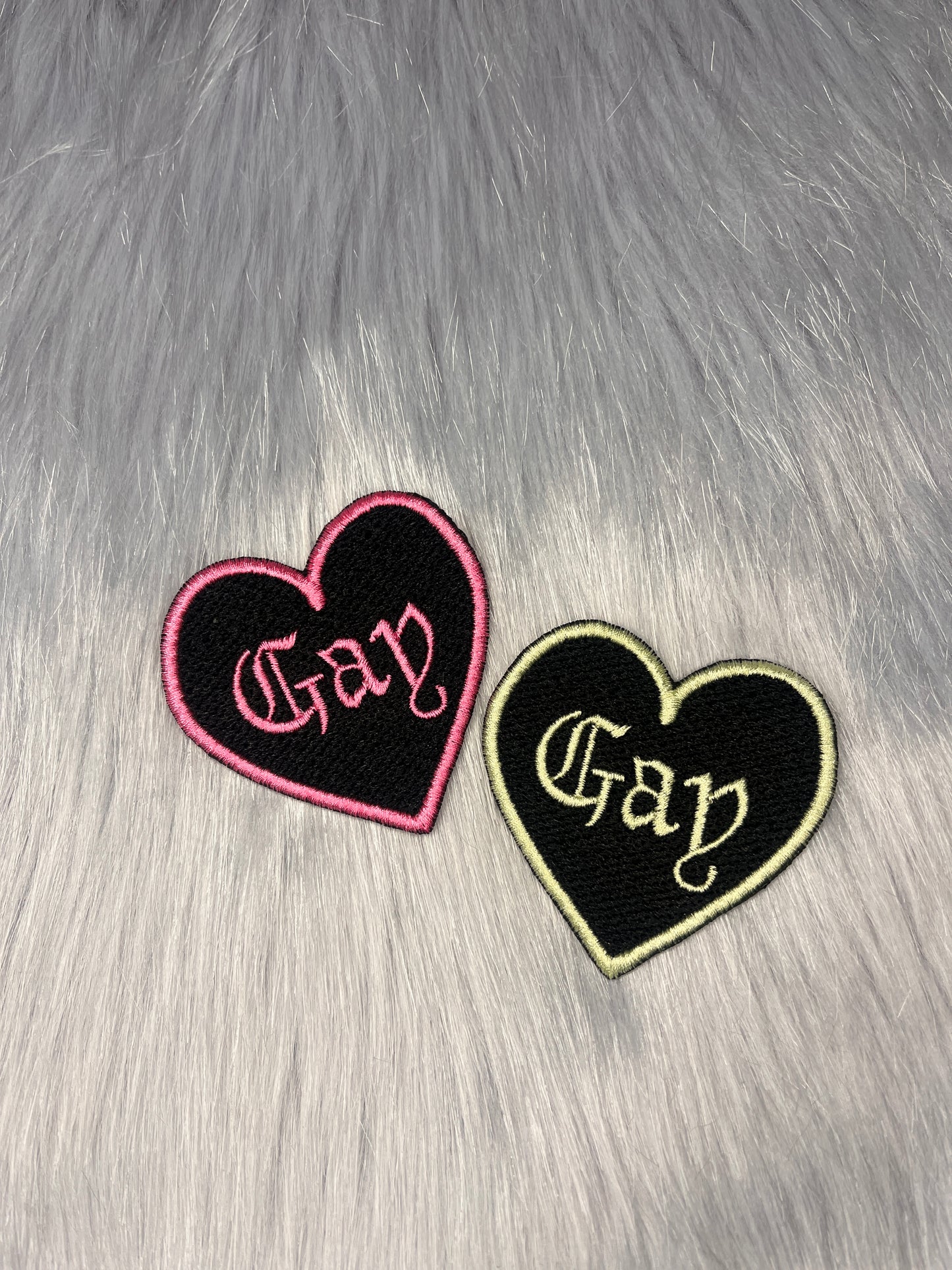 Gay Heart Embroidered Patch