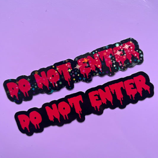 Do Not Enter Sticker