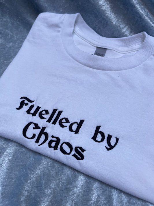 Fuelled By Chaos Embroidered T-Shirt