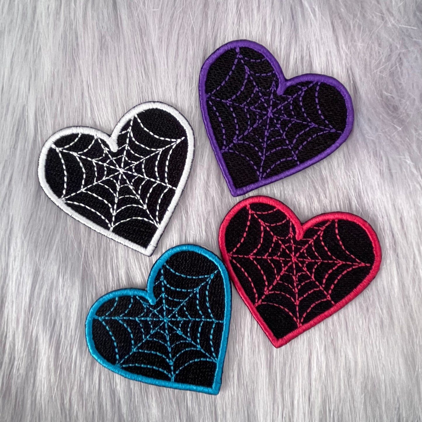 Spider Web Embroidered Patch