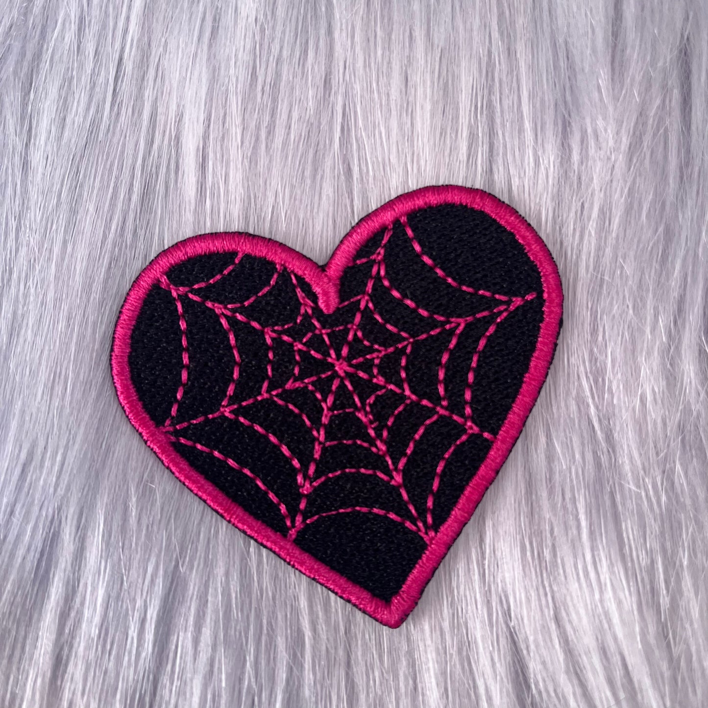 Spider Web Embroidered Patch