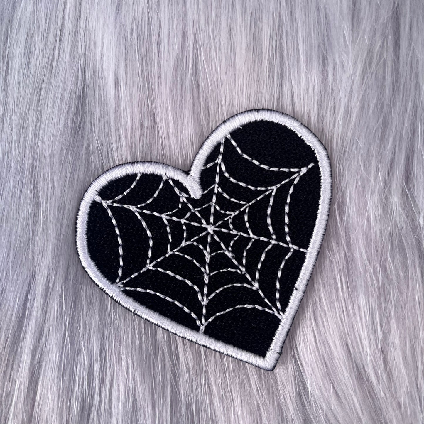 Spider Web Embroidered Patch